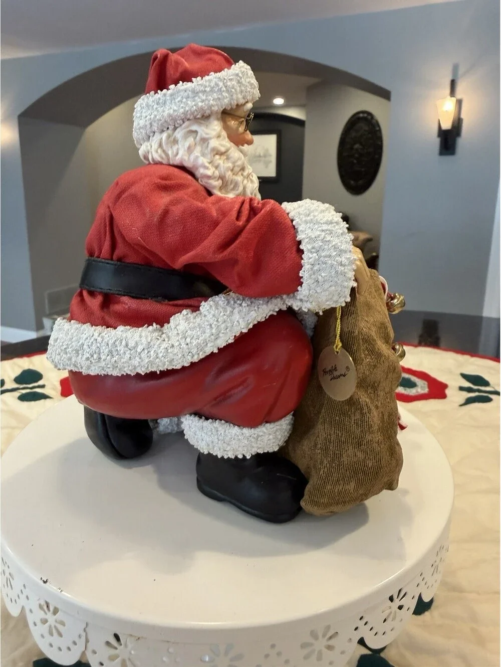 Vtg 1998 Possible Dreams Clothique Santa W/Toy Bag With Tag